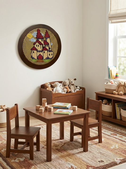 Castle Round Wall hanging - 21 inches