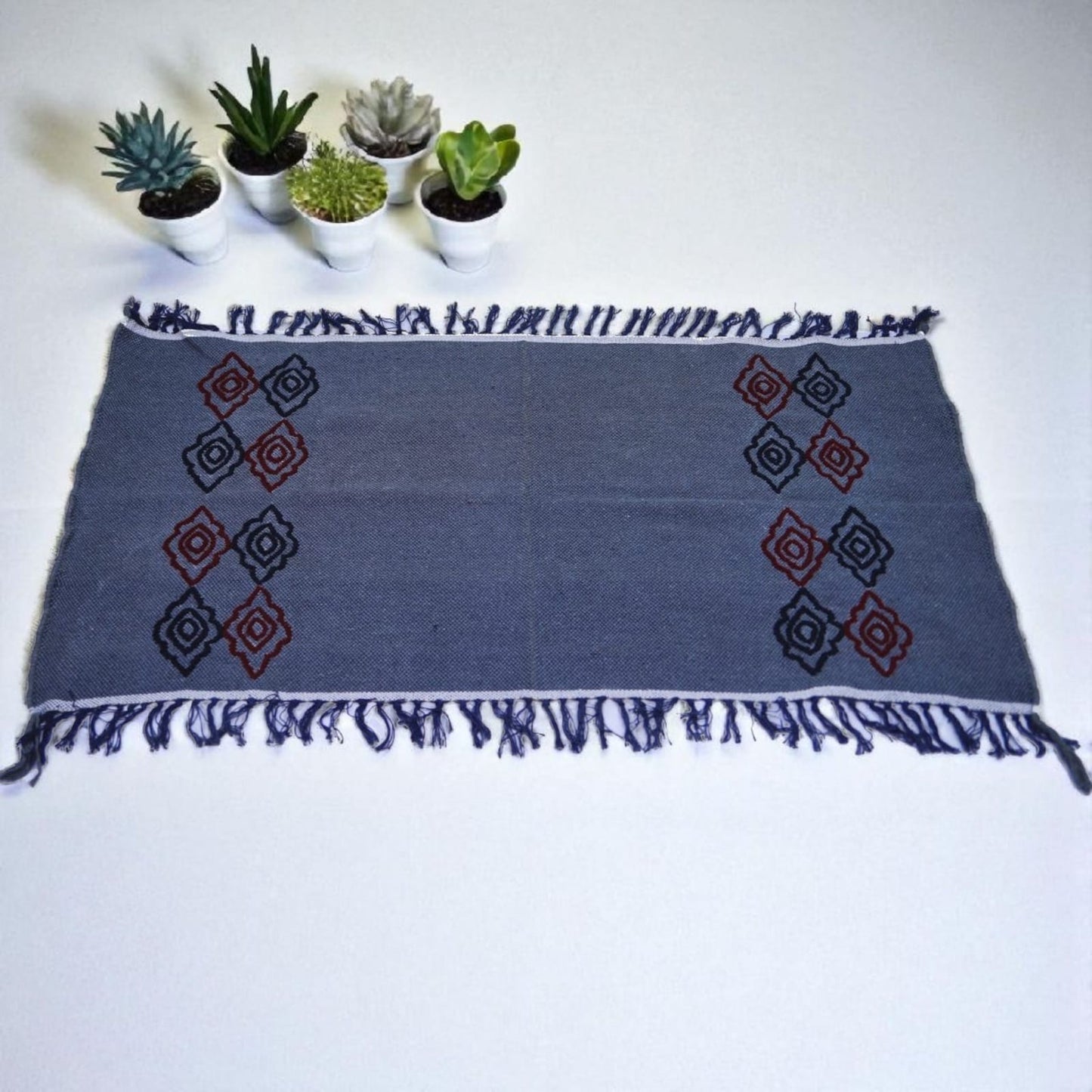 Embroidered rugs