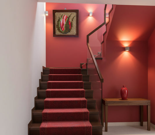 Small floral wall hanging- 18 x 17 inches