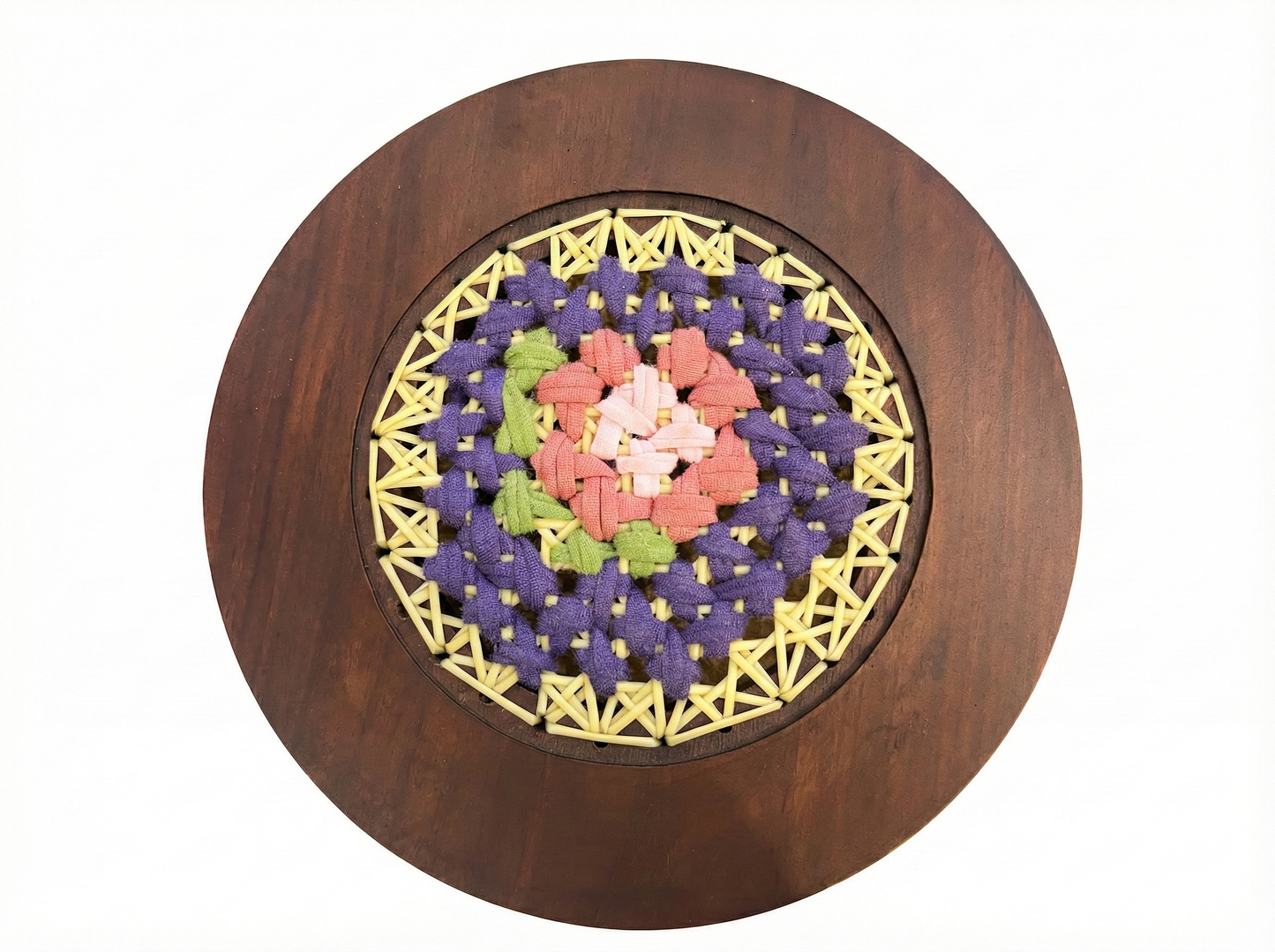 Decor Plate with Wooden Stand - 8 inches