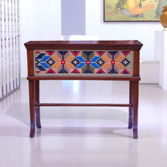 Cross stitch Embroidered Console - 42 x 31 inches