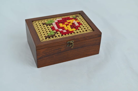 Bloomed flower Jewellery Box - 10 x 7 x 3.5 inch