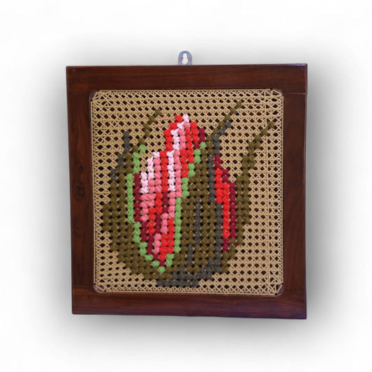 Small floral wall hanging- 18 x 17 inches