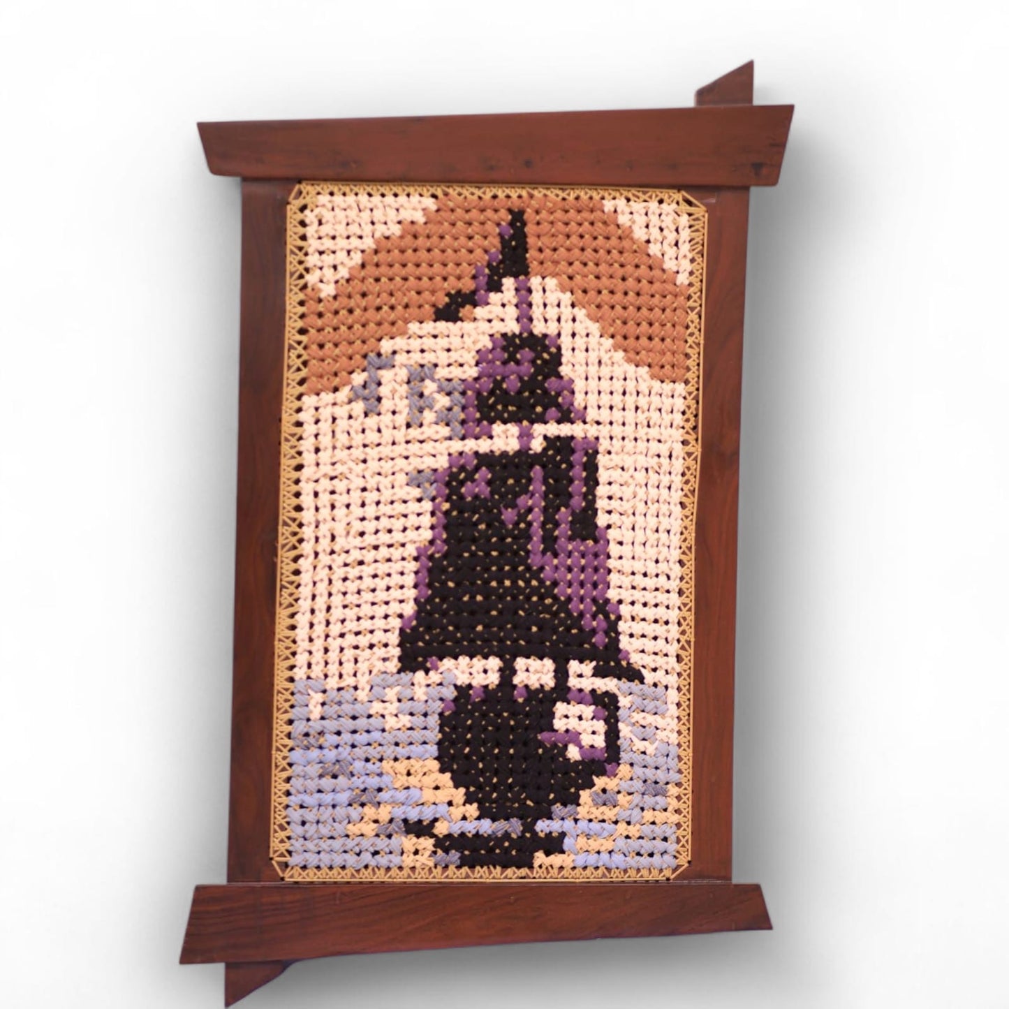 Ship embroidered Wall Hanging - 33 x 23 inches