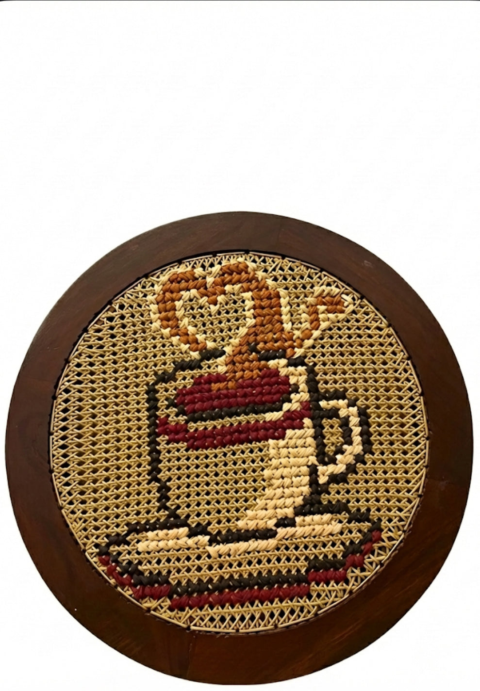 Heart Coffee cup wall hanging - 21 inches