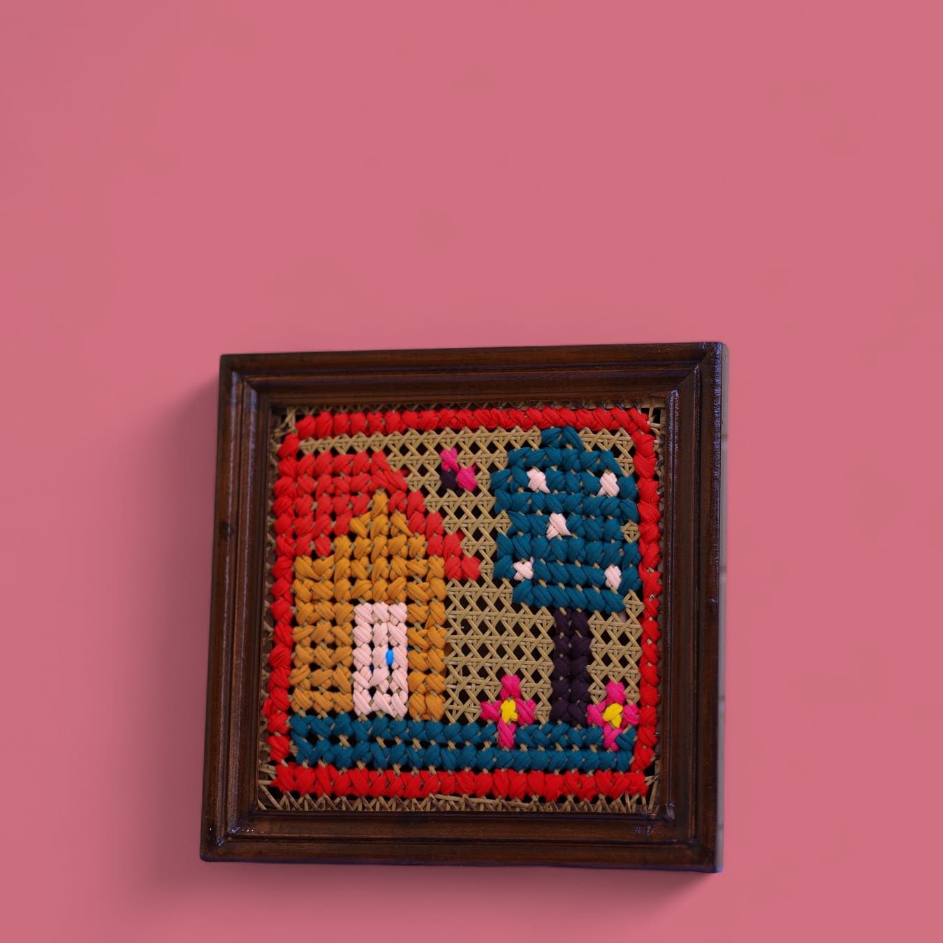 Embroidered mini wall hangings - 12 x 12 inches