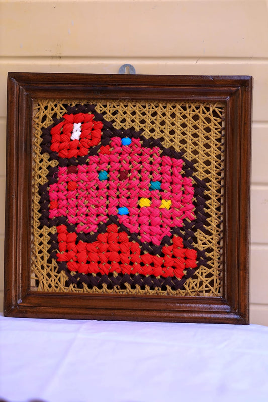 Embroidered mini wall hangings - 12 x 12 inches