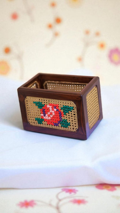 embroidered Accent boxes - 14 x 14 inches