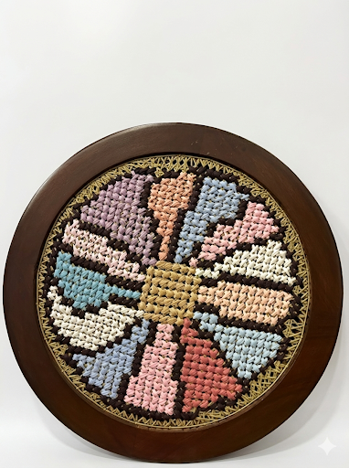 Pastel flower Wall hanging - 21 inches