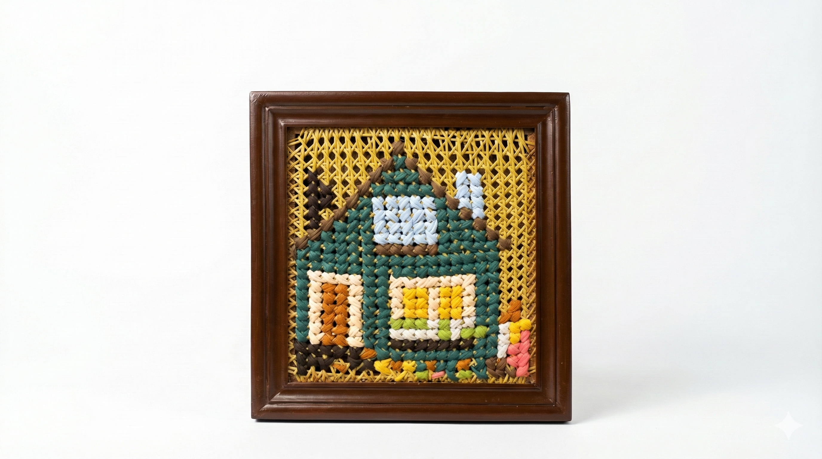 Embroidered mini wall hangings - 12 x 12 inches