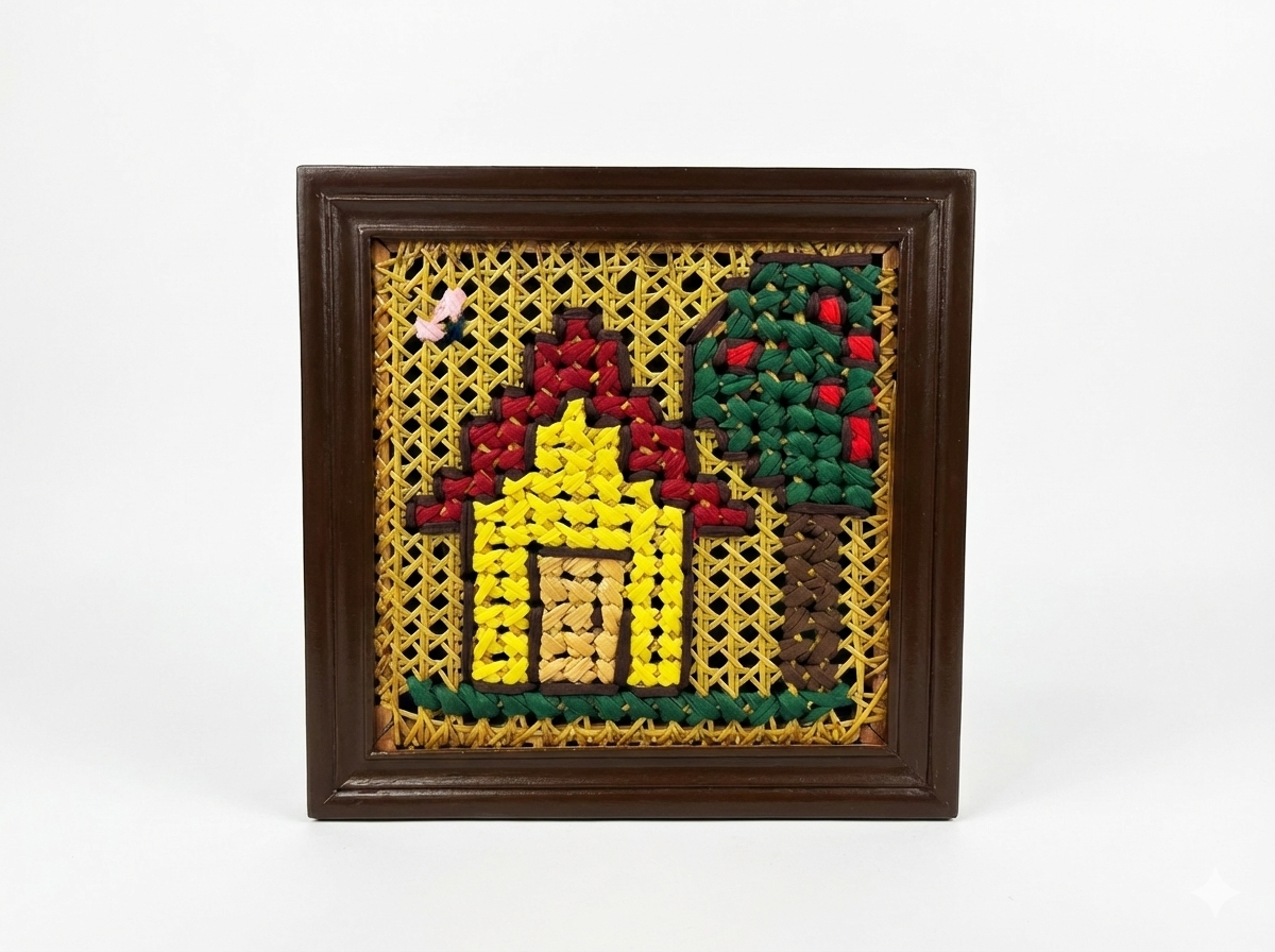 Embroidered mini wall hangings - 12 x 12 inches