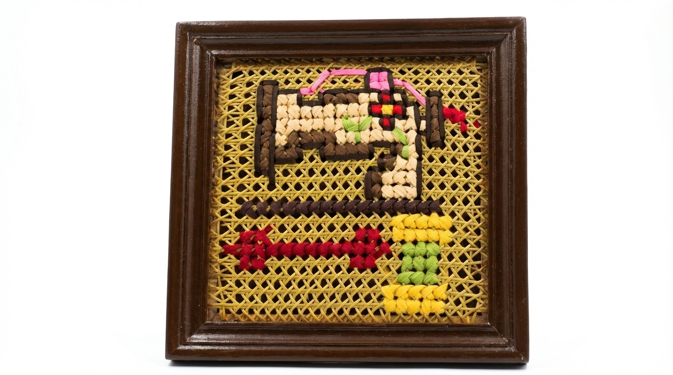 Embroidered mini wall hangings - 12 x 12 inches