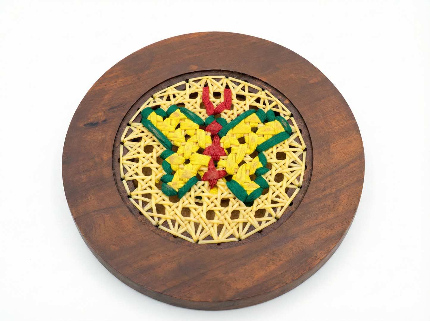 Decor Plate with Wooden Stand - 8 inches