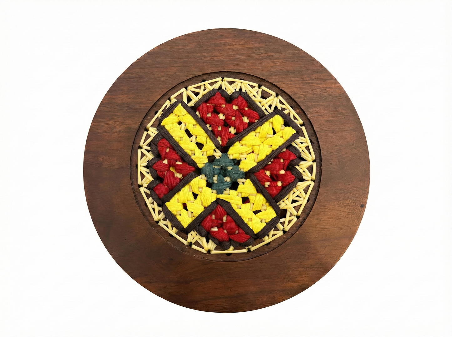 Decor Plate with Wooden Stand - 8 inches