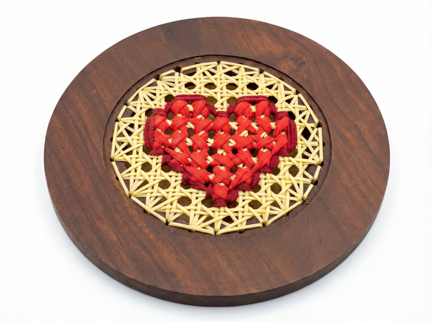 Decor Plate with Wooden Stand - 8 inches