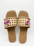 Rattan Embroidered slippers