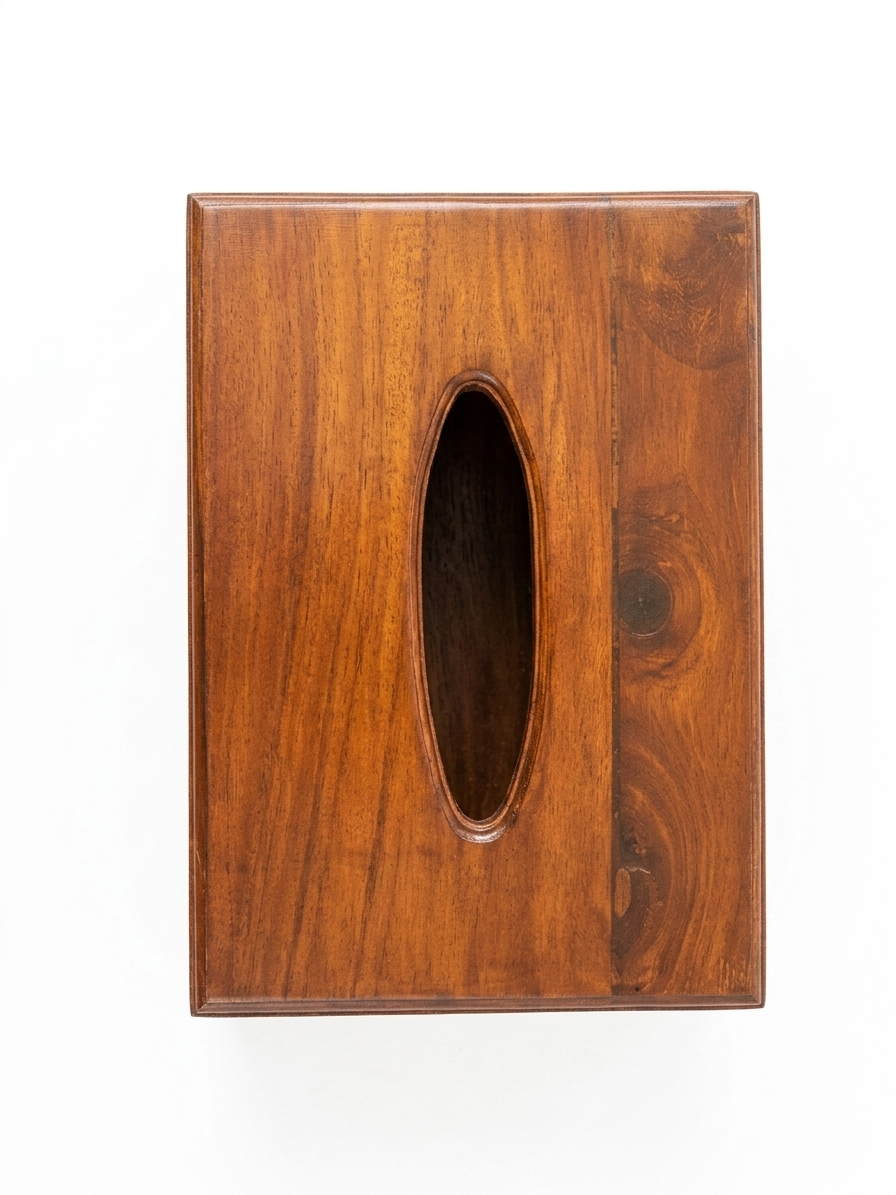 Embroidered tissue box - 14 x 9