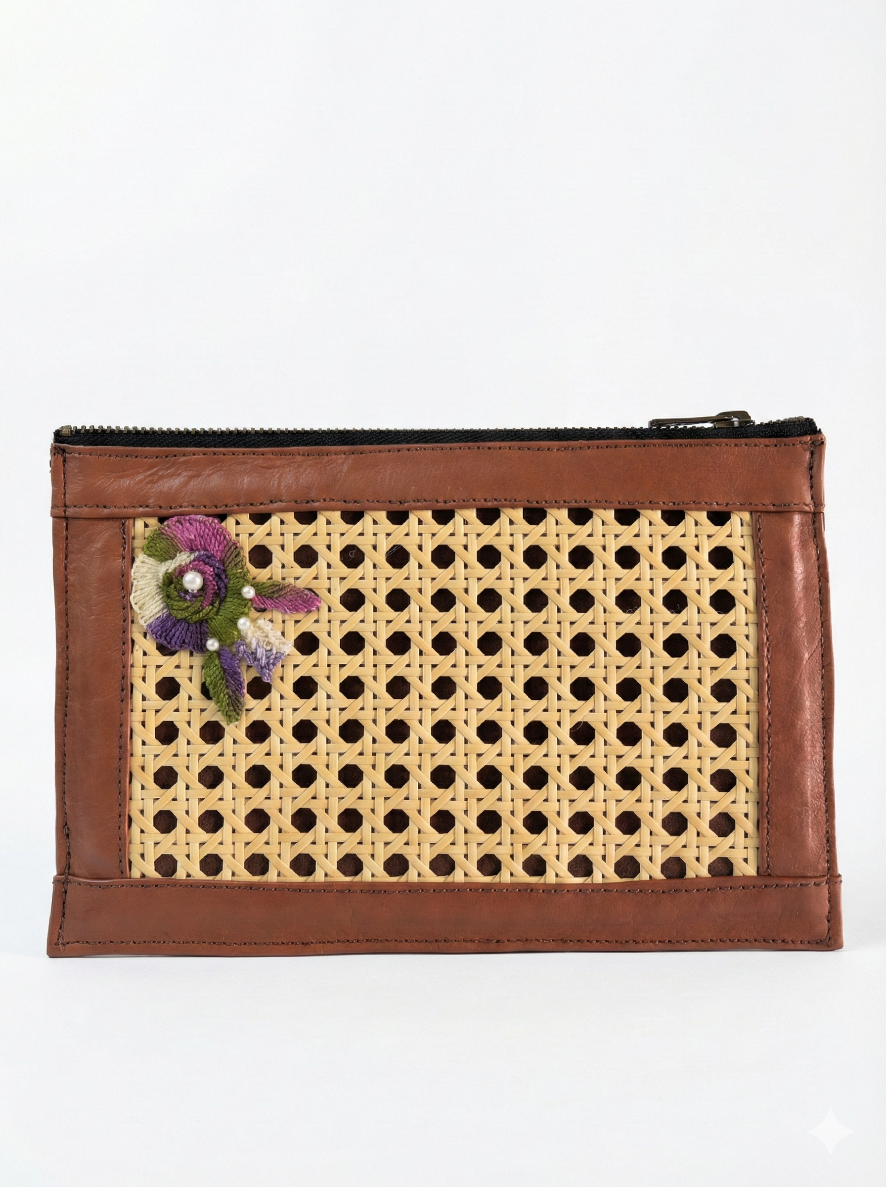 The Signature Rattan Set | Handcrafted Purse & Matching Slippers