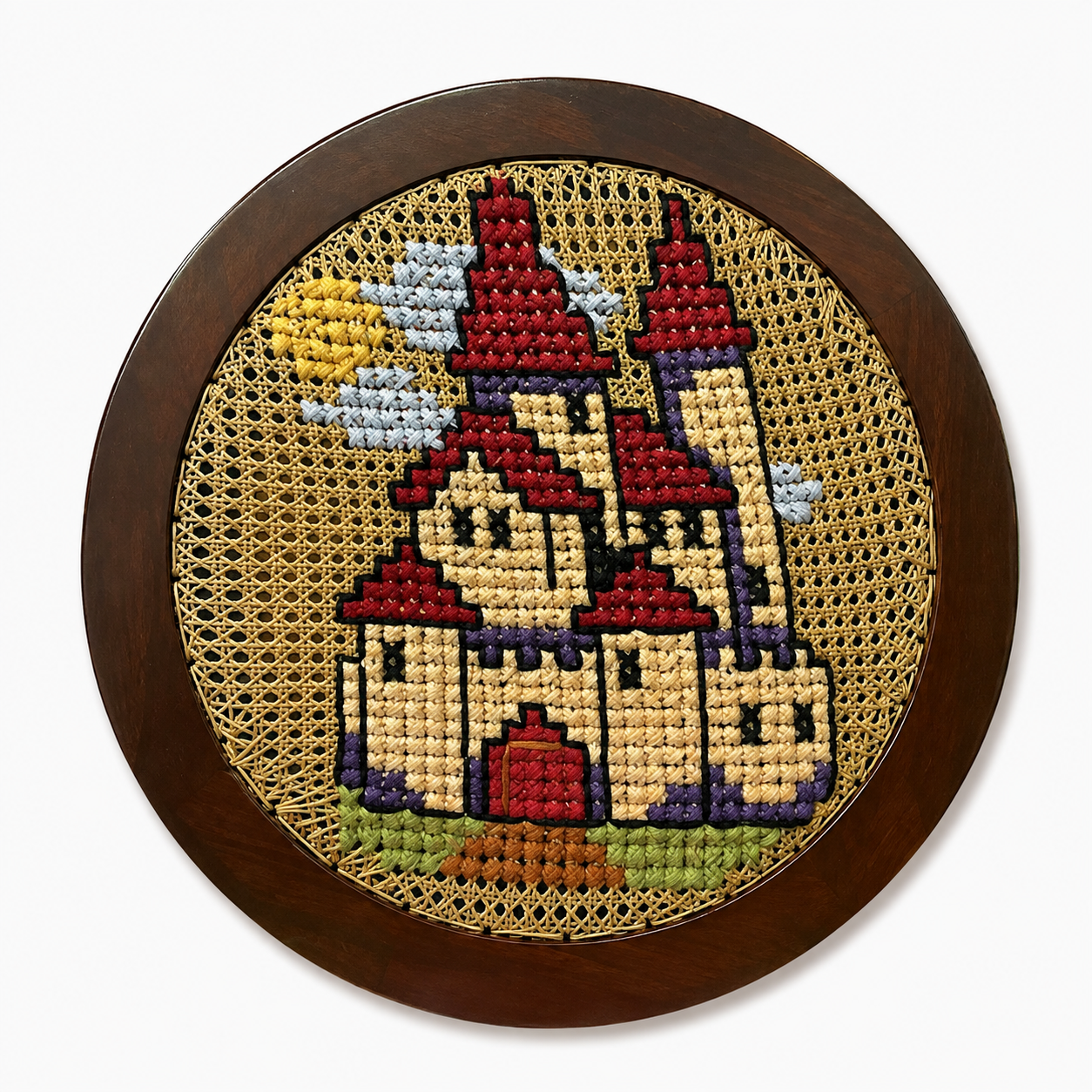 Castle Round Wall hanging - 21 inches