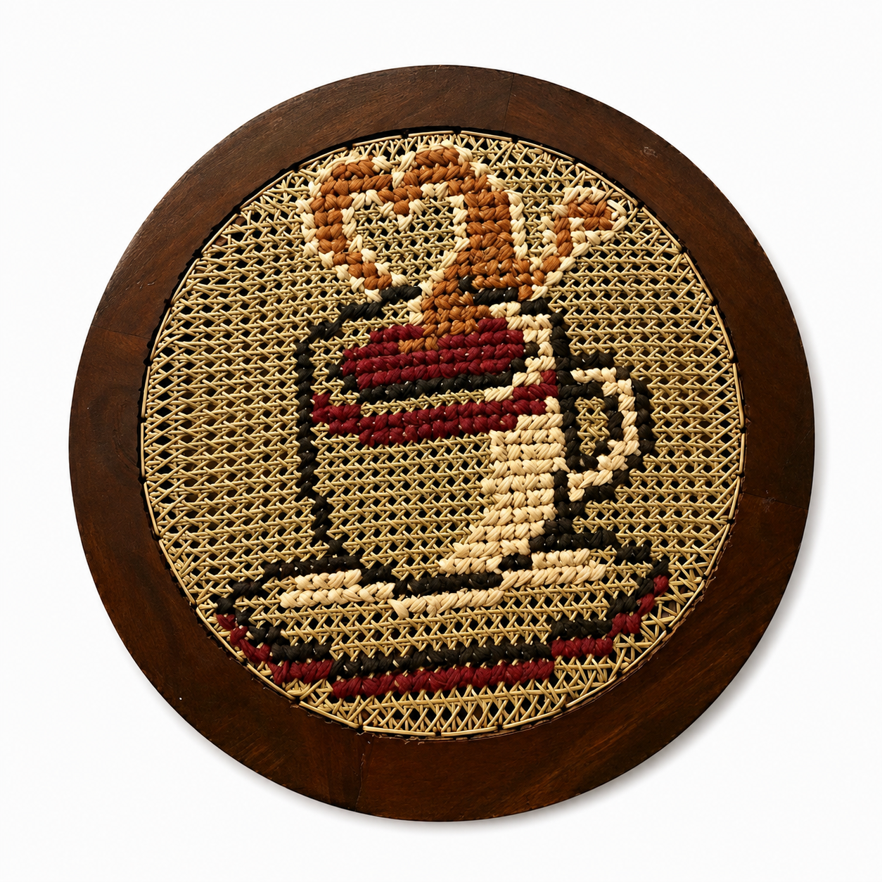 Heart Coffee cup wall hanging - 21 inches