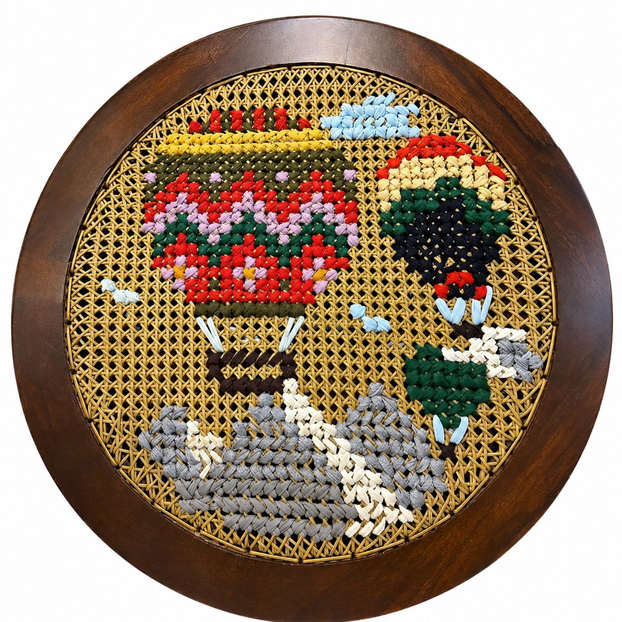 Embroidered Hot Air ballon - 21 inches
